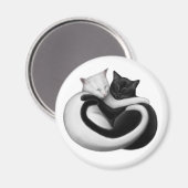 Yin Yang Love Cats Magnet (Voorkant / Achterkant)