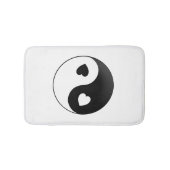 Yin Yang Love Hearts Bath Mat (Voorkant)
