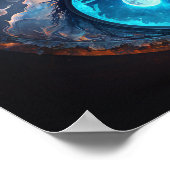 Yin Yang Magic Design Spiritueel Feng Shui Poster (Hoek)