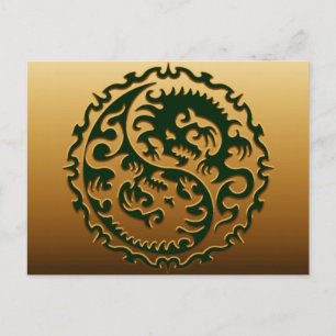 Yin Yang Magical Dragons 3 Briefkaart