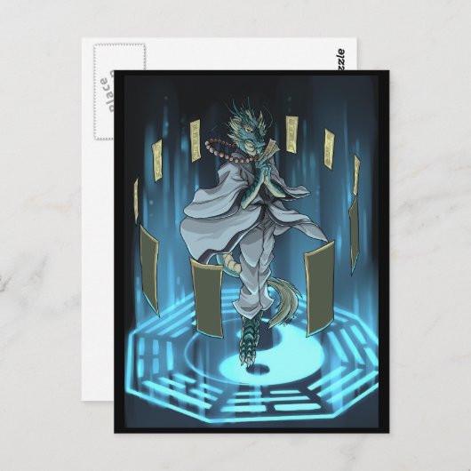 Yin Yang magical ring Briefkaart (Voorkant / Achterkant)