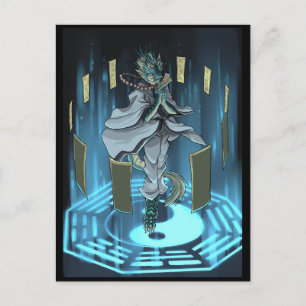 Yin Yang magical ring Briefkaart