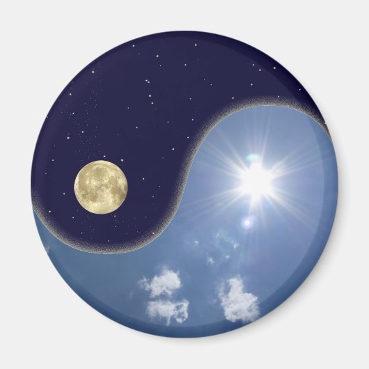 yin yang magneet (Voorkant)