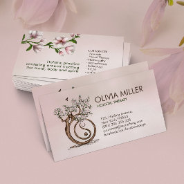 Yin Yang Magnolia Blossom Tree Visitekaartje