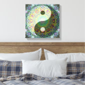 Yin Yang Mandala Canvas Afdruk (Insitu (Slaapkamer))