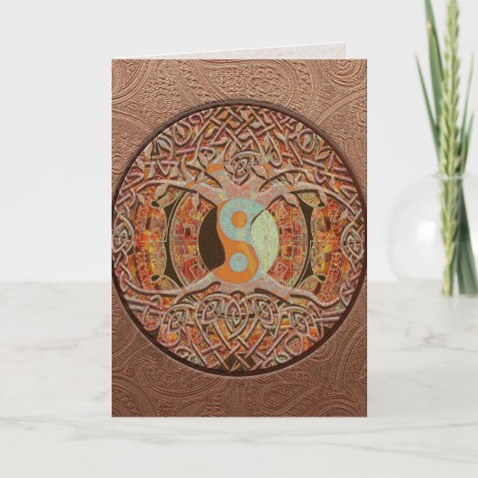 Yin Yang Mandala Graphic Arts Kaart (Voorkant)