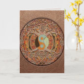 Yin Yang Mandala Graphic Arts Kaart (Gele Bloem)