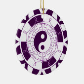 Yin Yang Mandala Keramisch Ornament (Rechts)