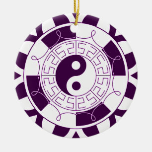 Yin Yang Mandala Keramisch Ornament
