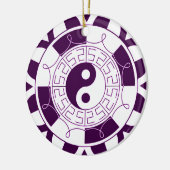 Yin Yang Mandala Keramisch Ornament (Links)