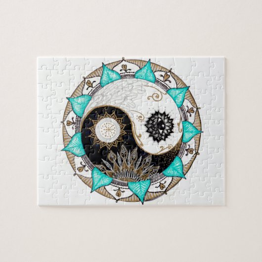 Yin Yang Mandala Legpuzzel (Horizontaal)