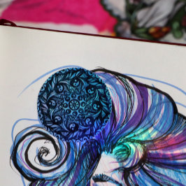 Yin Yang Mandala Natuur Floral Flower Mandalas Ronde Sticker