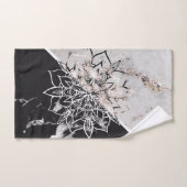 Yin Yang Mandala op Marmer #1 Bad Handdoek (Handdoek)