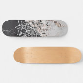 Yin Yang Mandala op Marmer #1 Persoonlijk Skateboard (Horizontaal)