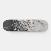 Yin Yang Mandala op Marmer #1 Persoonlijk Skateboard (Horizontaal)