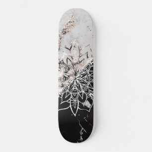 Yin Yang Mandala op Marmer #1 Persoonlijk Skateboard