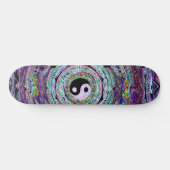 Yin Yang Mandala Paars Persoonlijk Skateboard (Horizontaal)