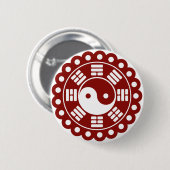 Yin Yang Mandala Ronde Button 5,7 Cm (Voorkant /achterkant)