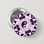 Yin Yang Mandala Ronde Button 5,7 Cm (Voorkant /achterkant)