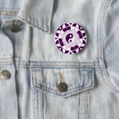 Yin Yang Mandala Ronde Button 5,7 Cm (In situ)