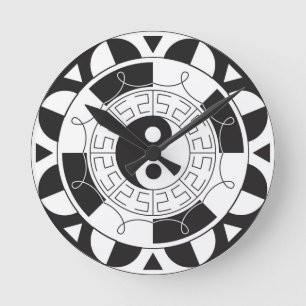 Yin Yang Mandala Ronde Klok
