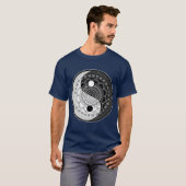 Yin Yang Mandala Sacred Geometry T-shirt (Voorkant volledig)