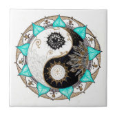 Yin Yang Mandala Tegeltje (Voorkant)