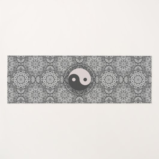Yin Yang Mandala Yogamat (Voorkant (horizontaal))