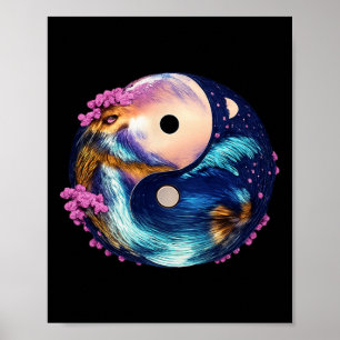 Yin Yang Mandala Zen Harmonie Lance Yoga Meditatie Poster