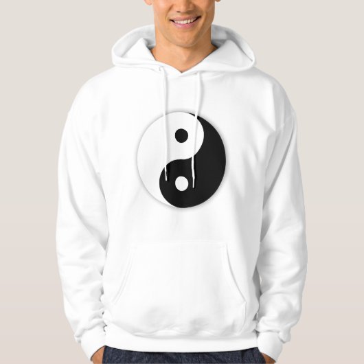 Yin Yang Mannen Hoodie (Voorkant)