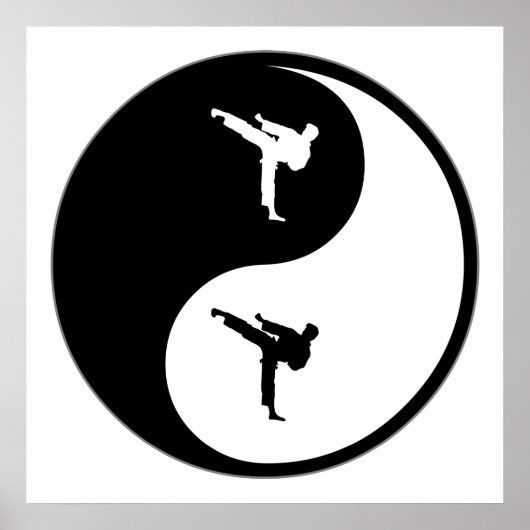 Yin Yang Martial Arts Poster (Voorkant)