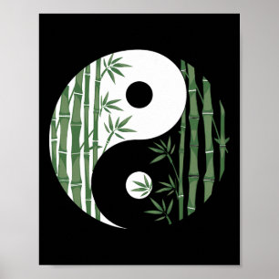 Yin Yang Mboo Harmonie Zen Symbool Yoga Kunst Voor Poster