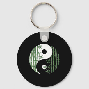 Yin Yang Mboo Harmonie Zen Symbool Yoga Kunst Voor Sleutelhanger