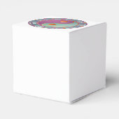 Yin Yang Medaillon Paars Turquoise Bedankdoosjes (Achterkant)