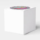 Yin Yang Medallion Violet Turquoise Bedankdoosjes (Voorkant Zijde)