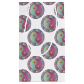 Yin Yang Medallion Violet Turquoise Klein Cadeauzakje (Achterkant)