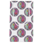 Yin Yang Medallion Violet Turquoise Klein Cadeauzakje (Voorkant)