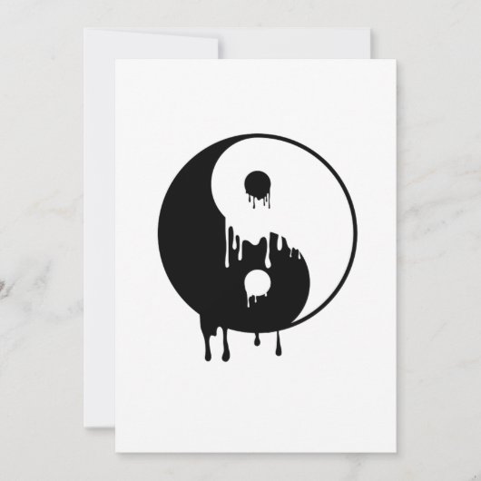 Yin Yang Melting Harmony Taoism Meditation Gift Kaart (Voorkant)
