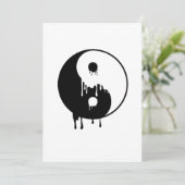 Yin Yang Melting Harmony Taoism Meditation Gift Kaart (Staand voorkant)