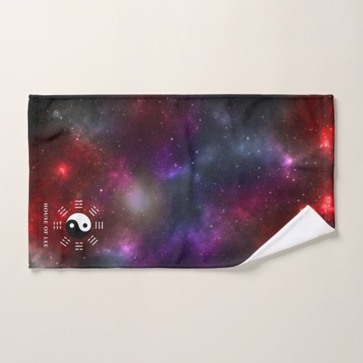 Yin Yang met Bagua Trigram Symbolen I-Ching Bad Handdoek (Handdoek)