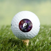 Yin Yang met Bagua Trigram Symbolen I-Ching Golfballen (Insitu Shirt)