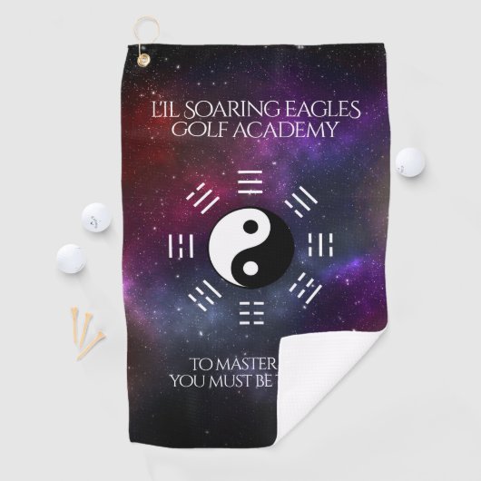 Yin Yang met Bagua Trigram Symbolen I-Ching Golfhanddoek (Insitu)
