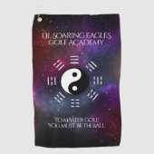 Yin Yang met Bagua Trigram Symbolen I-Ching Golfhanddoek (Voorkant)