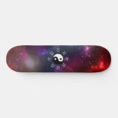 Yin Yang met Bagua Trigram Symbolen I-Ching Persoonlijk Skateboard (Horizontaal)