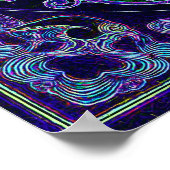 Yin Yang met de boom van het leven Poster (Hoek)