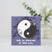 Yin-Yang met scrollen Kaart (Staand voorkant)