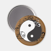 Yin-Yang met scrollen Magneet (Voorkant / Achterkant)
