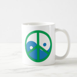 Yin-Yang met vredesbord Koffiemok