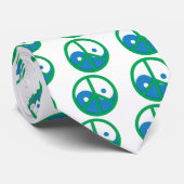 Yin-Yang met vredesbord Stropdas (Opgerold)