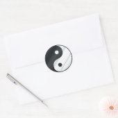 Yin Yang Metal Ronde Sticker (Envelop)